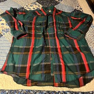 Vintage Wrangler Men’s Button Up Shirt